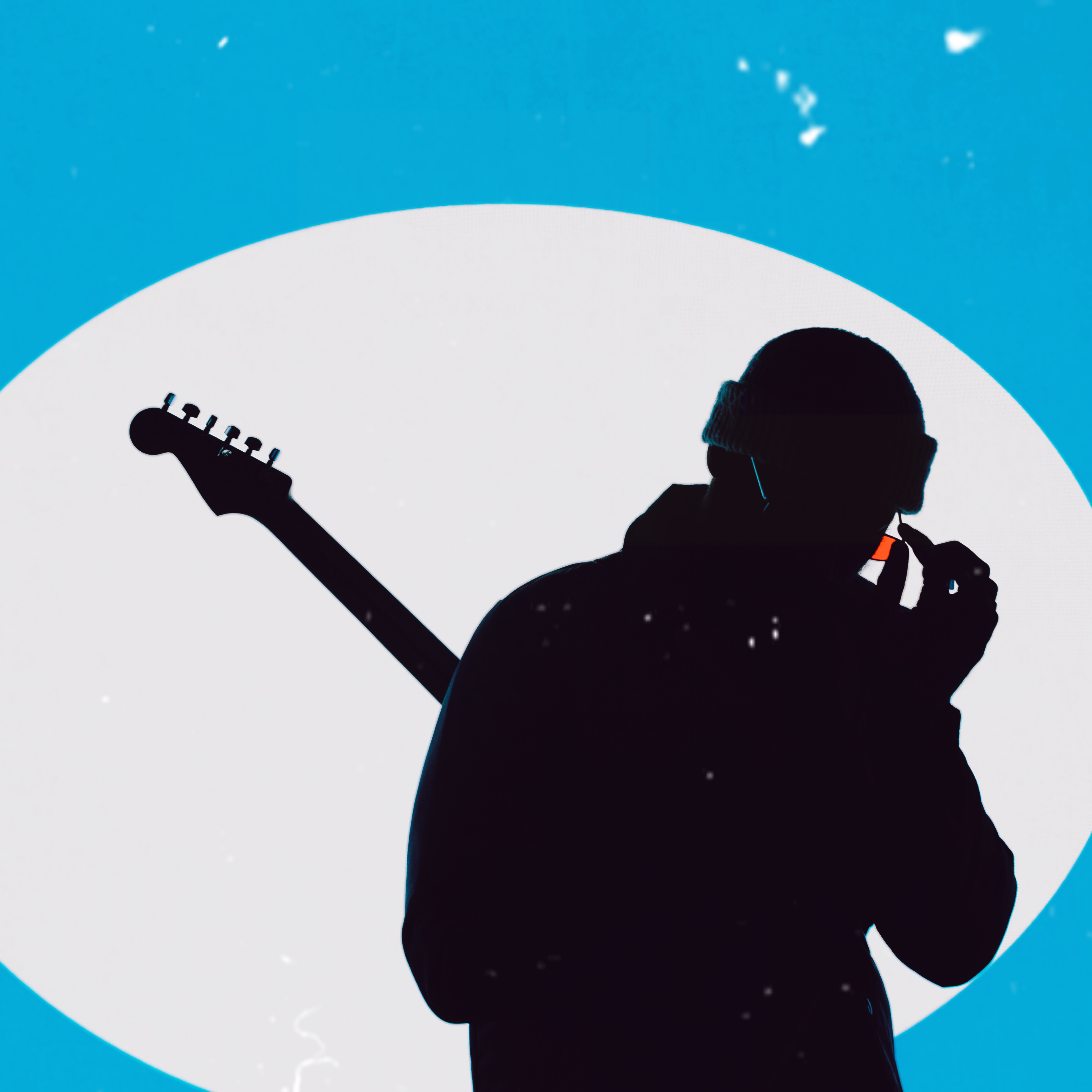 graphic of guitarist silhouette